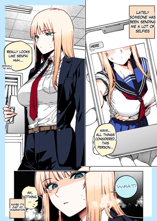I'm in the Middle of Working When I Received a Lot of Photos of a Person Who Looks Like My Senpai... (Fan Colored)