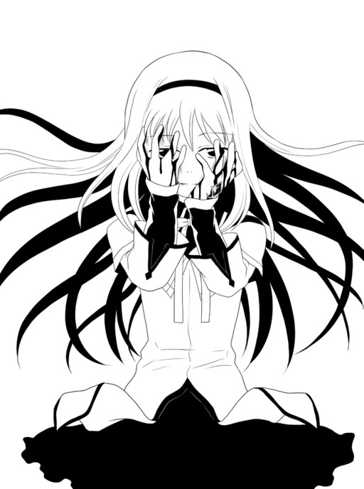 Mahou Shoujo Madoka★Magica - Watashi no Te wa Ano Ko no Chi de Yogoreteiru (Doujinshi)